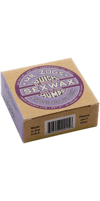 2024 Sex Wax Quick Humps Cool to Cold Surf Wax SWWQH - Purple